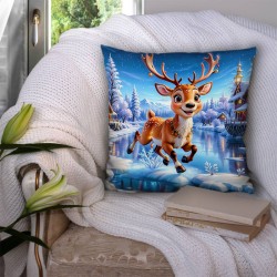 Пухкава коледна декоративна възглавничка 14179 - Българско производство