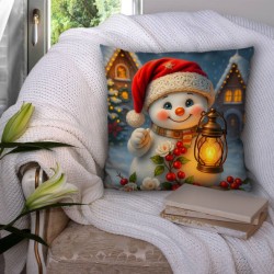 Пухкава коледна декоративна възглавничка 14182 - Българско производство