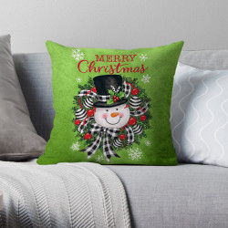 Пухкава декоративна възглавница с Коледна усмивка