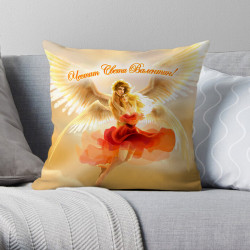 Пухкава декоративна възглавница Ден на Влюбени