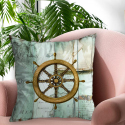 3D пухкава декоративна възглавничка Корабен рул