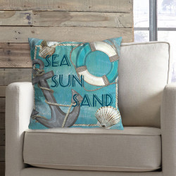 3D пухкава декоративна възглавничка SEA