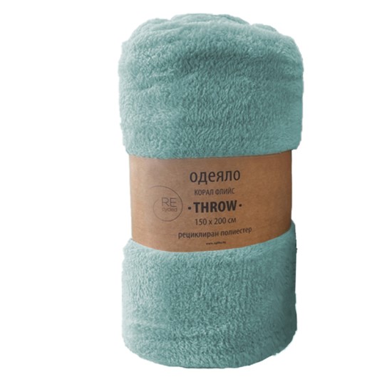 Меко и топло одеяло Корел флийс Мента Меко и топло одеяло Корел флийс Мента