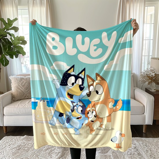 Детско одеяло с 3D цветен принт Bluey S2440