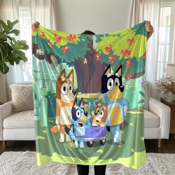 Детско одеяло с 3D цветен принт Bluey 14097
