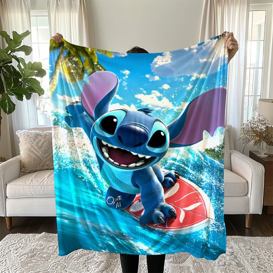 Детско одеяло с 3D цветен принт Stitch 14100