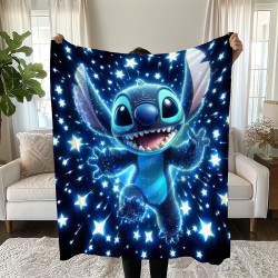 Детско одеяло с 3D цветен принт Stitch 14103 Детско одеяло с 3D цветен принт Stitch 14103