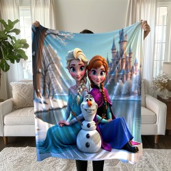 Детско одеяло с 3D цветен принт Frozen 14123 Детско одеяло с 3D цветен принт Frozen 14123