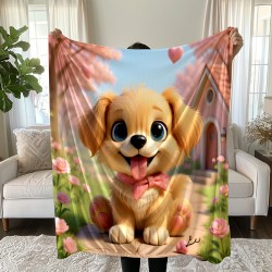 Детско одеяло с 3D дизайн Кученце 1007167