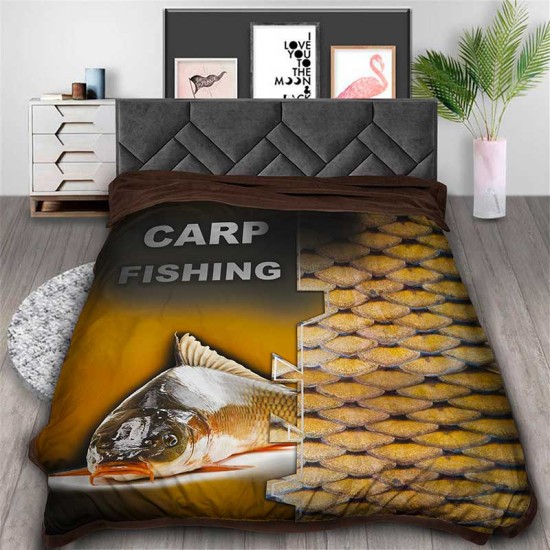 3D Одеяло с принт и лов и риболов 7422