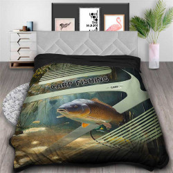 3D Одеяло с принт и лов и риболов Carp Hanter 8919