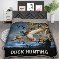 3D Одеяло с принт и лов и риболов Duck Hutnting 8922