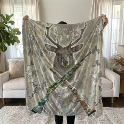 3D Одеяло с принт и ловни мотиви трофей 5371