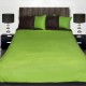 Комплект от двулицево луксозно спално бельо - кафяво и зелено