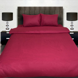 Комплект от винено луксозно спално бельо