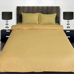 Комплект от жълто луксозно спално бельо