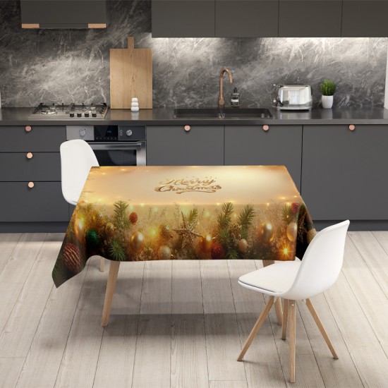 Празнична покривка за маса, с коледен 4K дизайн 14190 - Българско производство