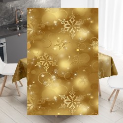 Празнична покривка за маса, с коледен 4K дизайн 14195 - Българско производство