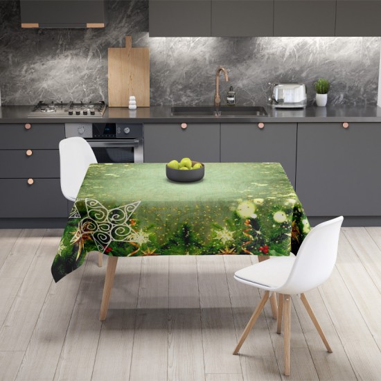 Празнична покривка за маса, с коледен 4K дизайн 14196 - Българско производство