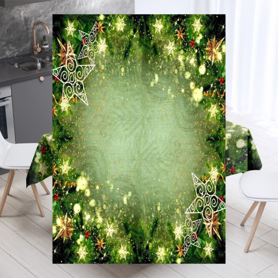 Празнична покривка за маса, с коледен 4K дизайн 14196 - Българско производство