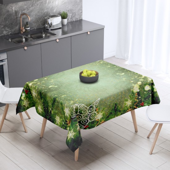 Празнична покривка за маса, с коледен 4K дизайн 14196 - Българско производство