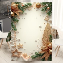 Празнична покривка за маса, с коледен 4K дизайн 14198 - Българско производство