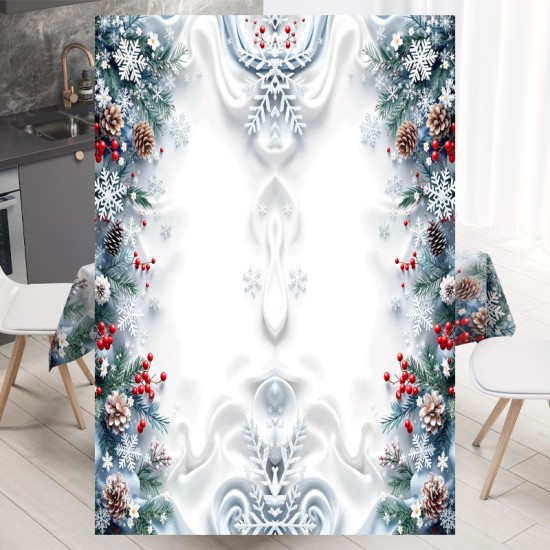 Празнична покривка за маса, с коледен 4K дизайн 14199 - Българско производство