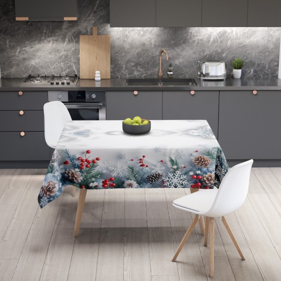 Празнична покривка за маса, с коледен 4K дизайн 14199 - Българско производство