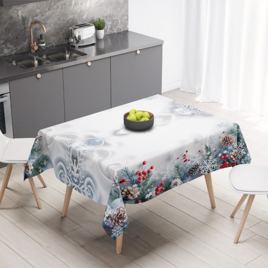 Празнична покривка за маса, с коледен 4K дизайн 14199 - Българско производство