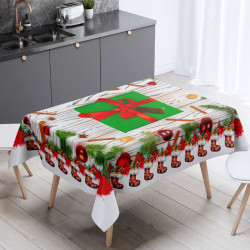 Празнична покривка за маса Весела Коледна и Нова Година 9362