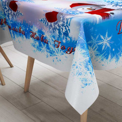 Празнична покривка за маса Весела Коледна и Нова Година 9364