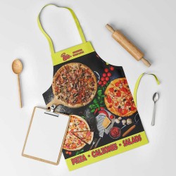 Забавна престилка за готвене с цветен принт 12235