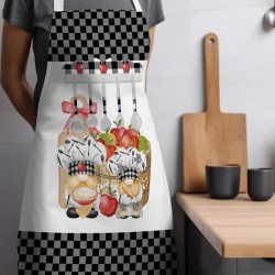 Забавна престилка за готвене с цветен принт 12238