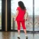Спортен дамски комплект Гери в червено