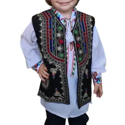 Детски елек с бродирани етно мотиви 13575