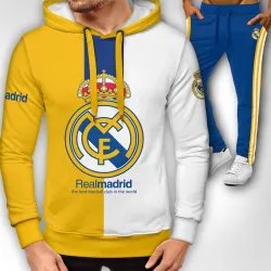 3D мъжки спортен екип с принт Real Madrid 12122