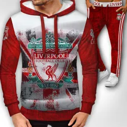 3D мъжки спортен екип с принт Liverpool 12125