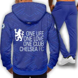 3D мъжки спортен екип с принт Chelsea 12126