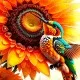 3D луксозен спален комплект Колибри