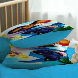 3D Детски луксозен спален комплект Stitch S2442